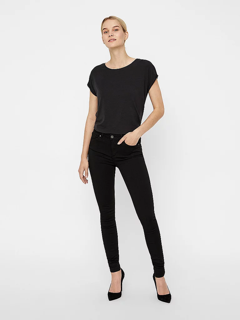 VERO MODA Jeans Super Slim Fit  VMLUX  schwarz   XL/L30 damen 5